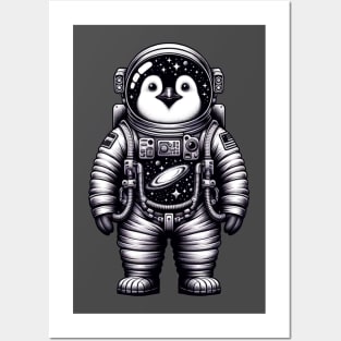 Spacesuit penguin Posters and Art